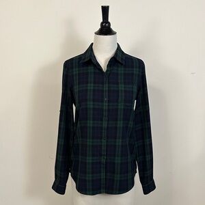 Trovata Blackwatch Plaid Button Down Shirt, M